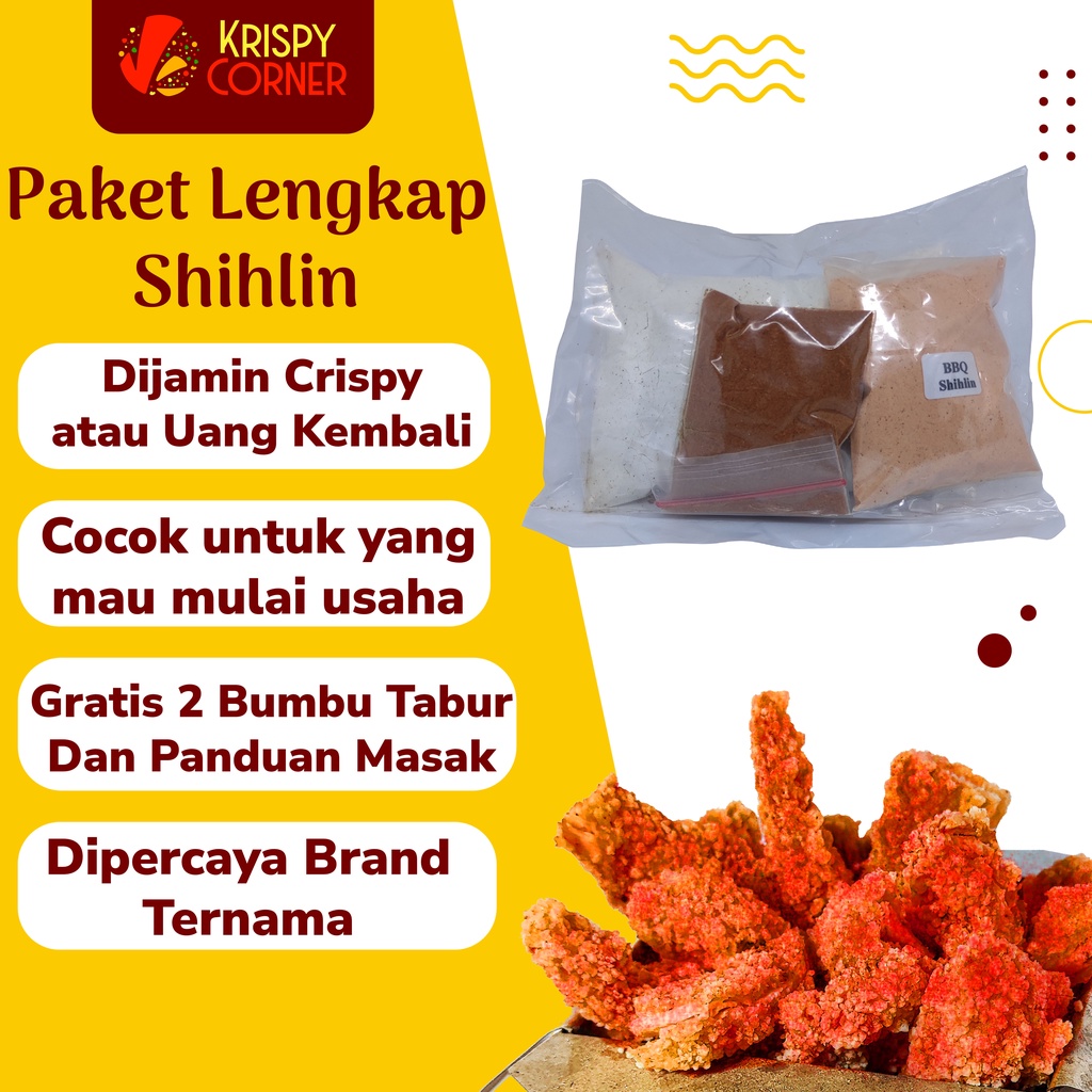 

PAKET AYAM SHILIN / TEPUNG AYAM SHILIN SHIHLIN CRISPY BIG SHILIN / AYAM GUNTING SIHLIN TAIWAN ORIGINAL CRISPY 1KG