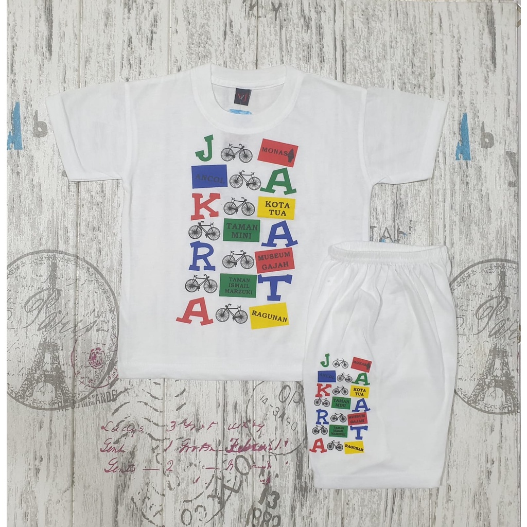 KAOS SETELAN ANAK JAKARTA ANCOL