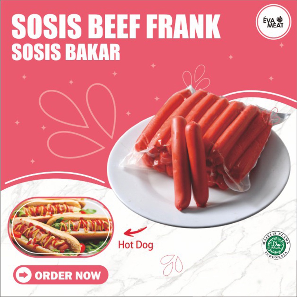 

Sosis Beef Frank / Beef Frank / Daging Sosis Beef Frank / Sosis Beef Frank Bandung