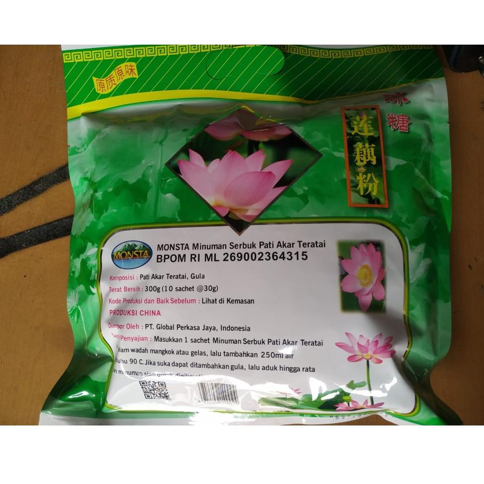 

Terbaik.. MONSTA BUBUK TERATAI / MINUMAN PATI AKAR TERATAI 300 GRAM 08