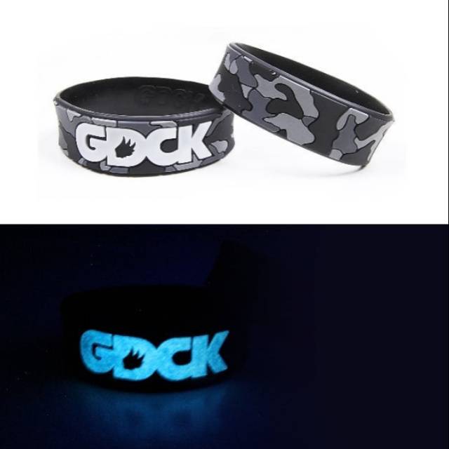 Gelang Distro GDCK original Black Camrus gitd