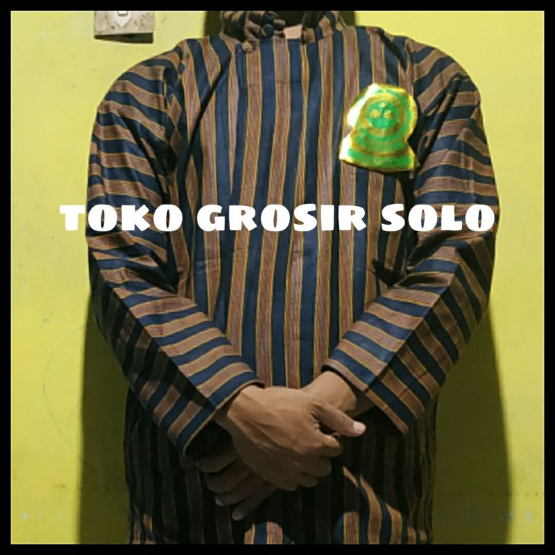 baju lurik dewasa//baju jawa pria//baju adat jawa