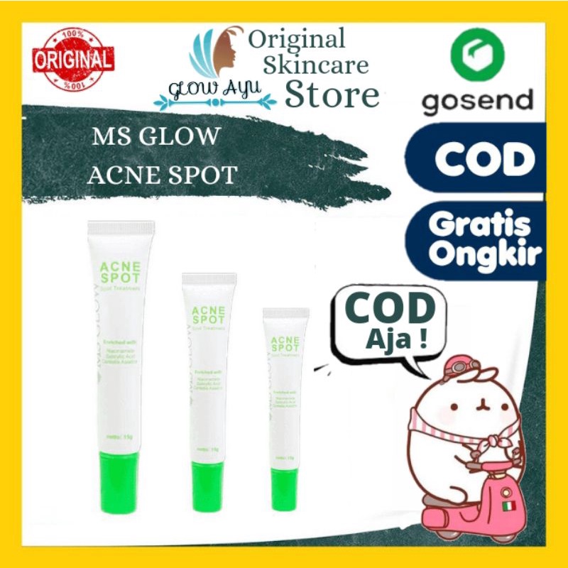Acne Spot MS Glow Original Acne Gel Acne Treatment Penghilang Jerawat skincare perawatan brutusanCre