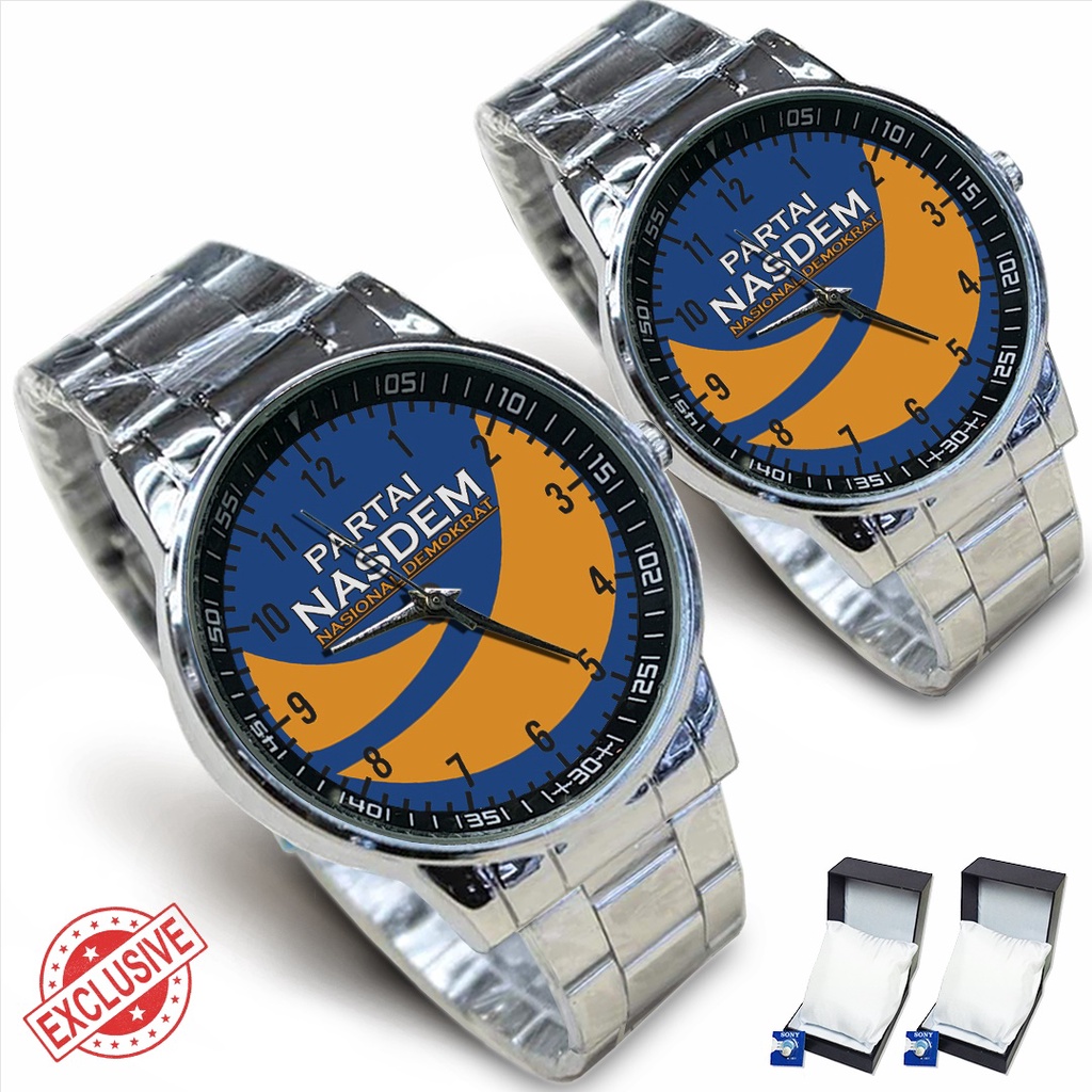 Jam Tangan Rantai Couple PARTAI NASDEM - 02 (Nice)