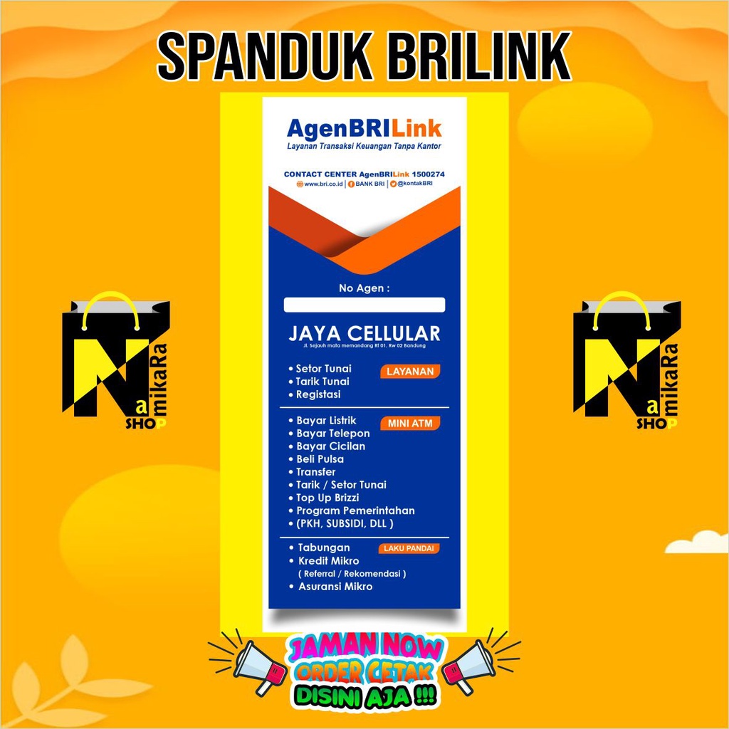 Jual Banner Spanduk Backdrop Brilink Banner Brilink Spanduk Agen