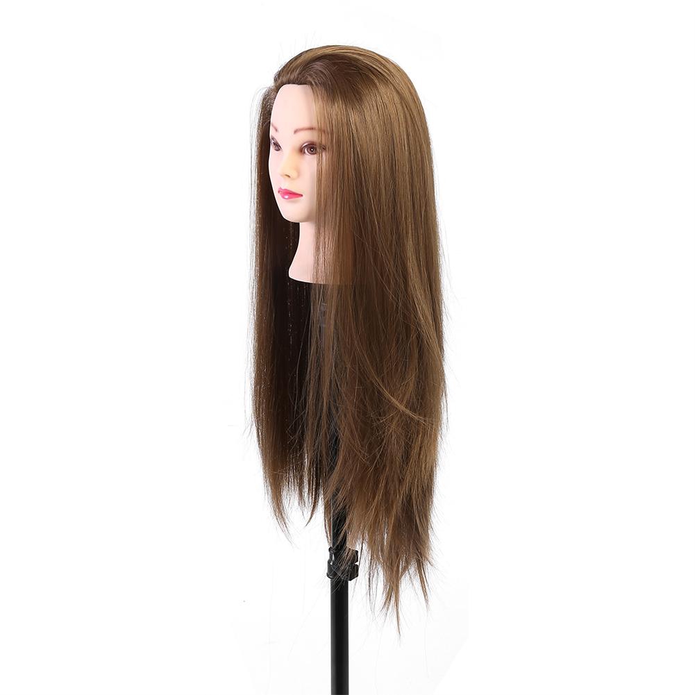 Mannequin Training Doll Head Makeup Head Hairdresser Brown Cosmetology Head Blond