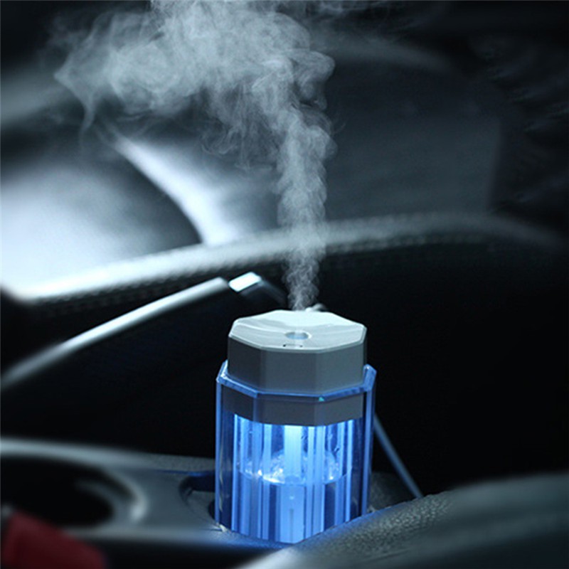 Deodorizer Car USB 7 Colors LED Light Essential Oil Humidifier - 90ml