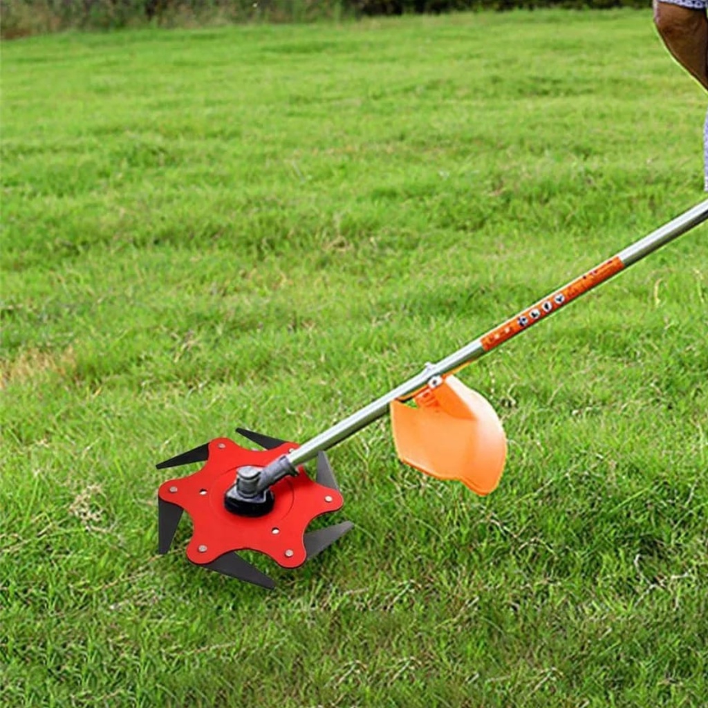 6 Blade Mata Pisau Mesin Potong Rumput Gendong Grass Trimmer Mata Bulat Bahan Baja Tahan Lama