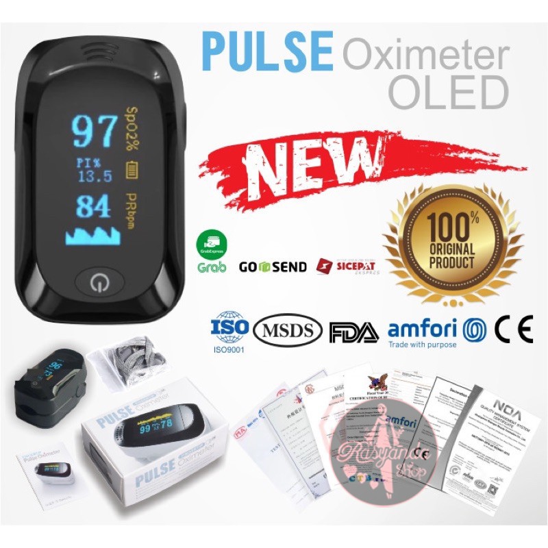 OXYMETER OXIMETER FINGERTIP PULSE A2 88 LK87 LK 88   Alat Ukur Kadar Oksigen Pengukur Detak Jantung