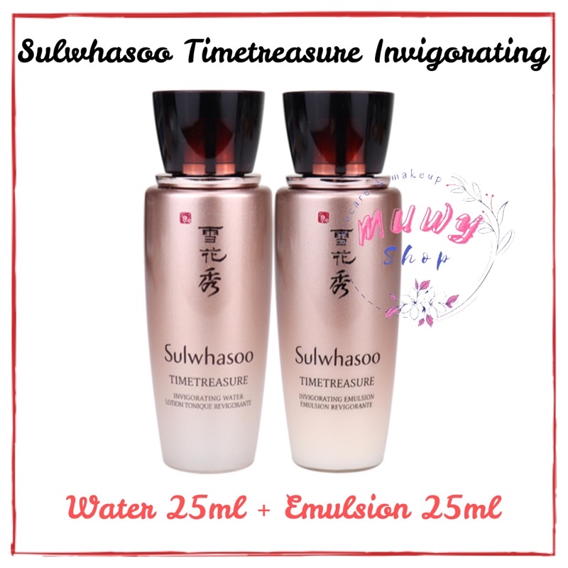 Sulwhasoo Time Treasure Timetreasure Invigorating Water 25ml + Emulsion 25ml