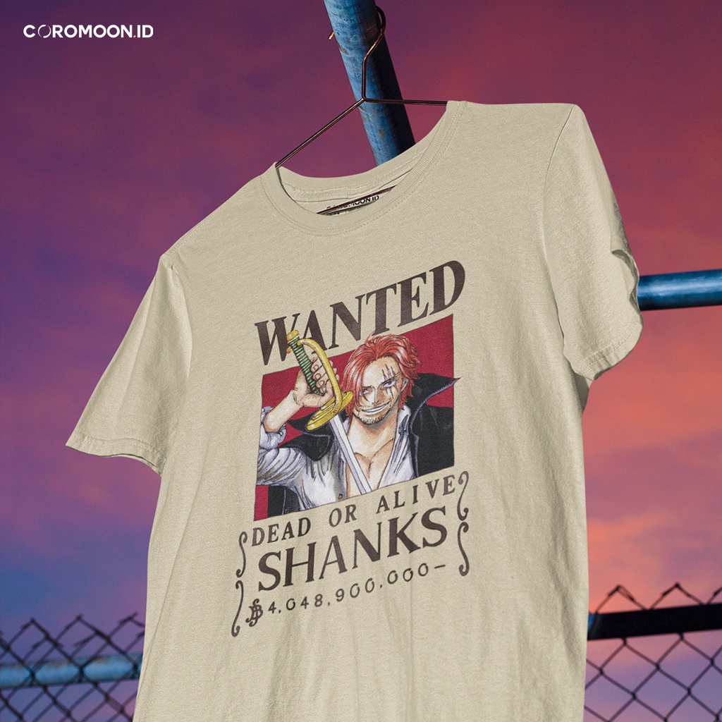 SHANKS Wanted Bounty Tee - Kaos One Piece