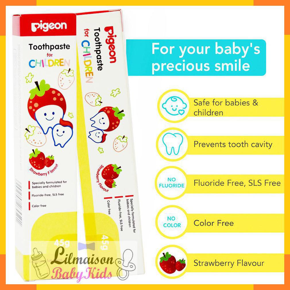 Pigeon Children Toothpaste 45 gram strawberry jeruk orange