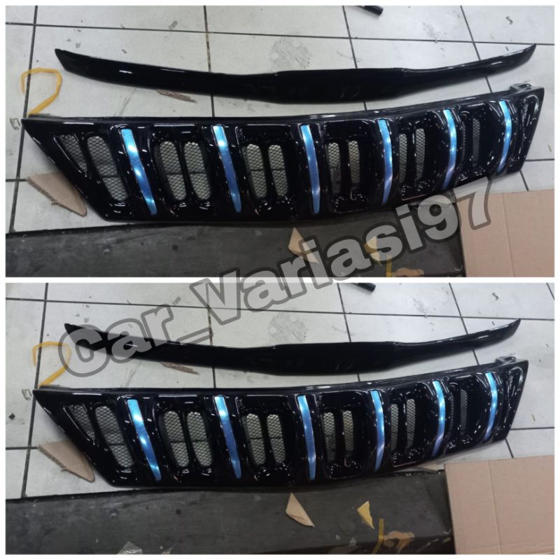 Grill Apollo Innova 2012 - 2013 hitam mengkilap list chrome