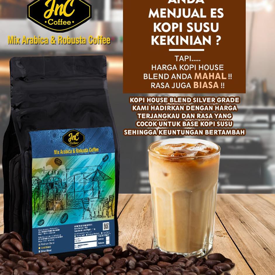 

D7Q JnC Silver House Blend 1 KG 70% Arabica 30% Robusta☈♋ (Diskon)