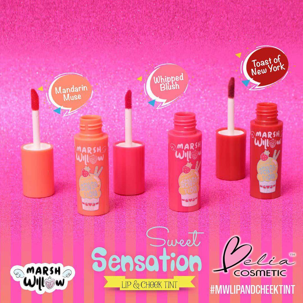 ❤ BELIA ❤ Marsh Willow Sweet Sensation Lip &amp; Cheek Tint BPOM | Marshwillow by Natasha Wilona