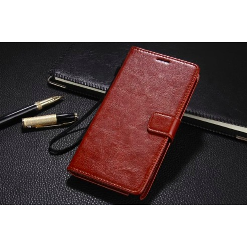 Samsung galaxy note 5 leather case flip wallet premium