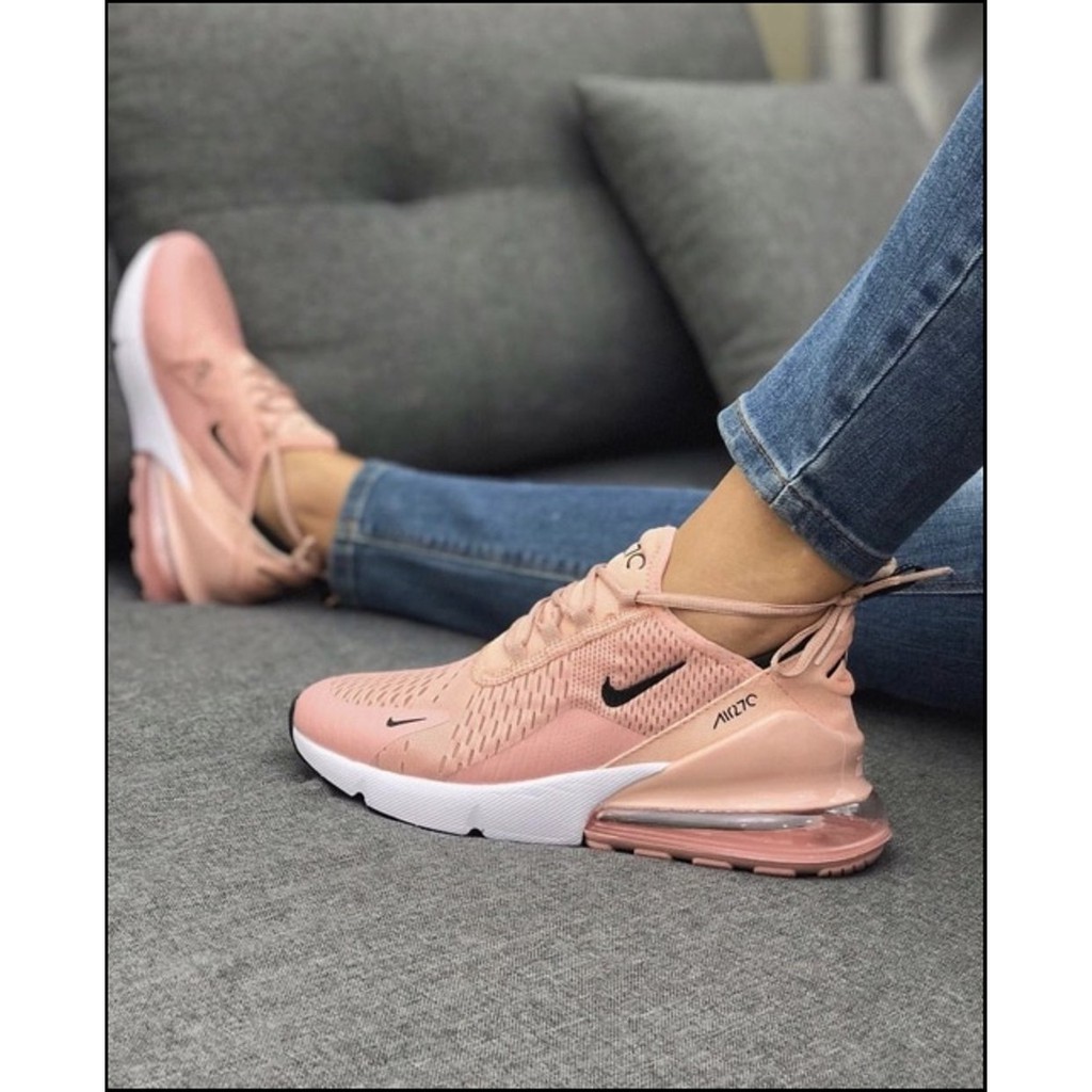 Sepatu Nike Airmax 270 Coral Pink Women Premium Quality Original Made in Vietnam Sneakers Wanita