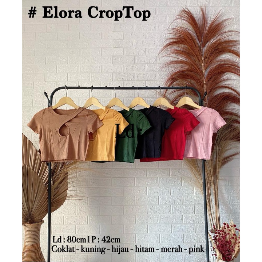 Elora Croptop / Atasan Wanita / Crop top Wanita / VIMEL COLLECTION