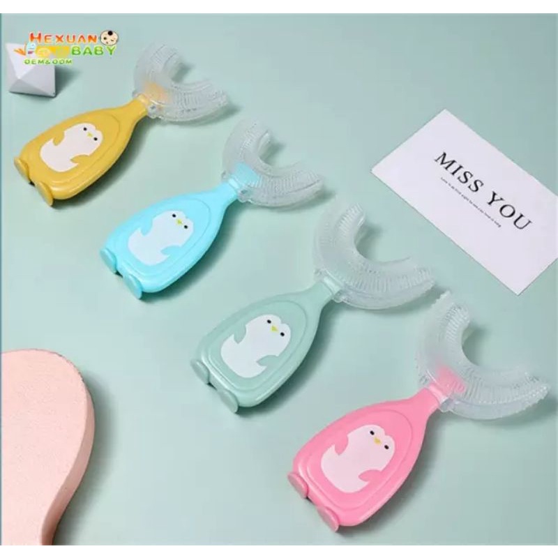 Sikat Gigi U Sikat Gigi Silikon Bayi Anak Bentuk U | Tooth Brush Baby Silicon Type U 360°