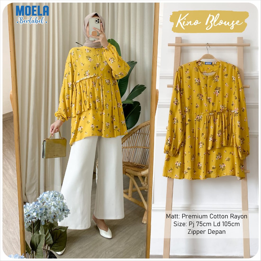 Kino Blouse Premium Cotton Rayon Moela
