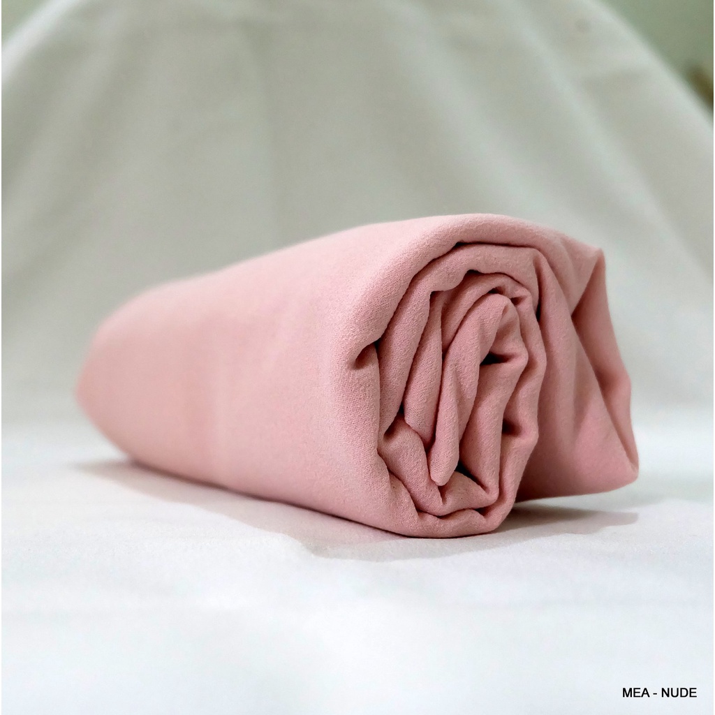 Pashmina Diamond Crepe Panjang 250x75 CM-NUDE