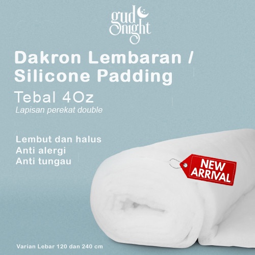 Dakron Lembaran 4oz | Silicone Padding 4oz | Silikon Padding 4oz | Variasi 120 dan 240 | Filter Aqua