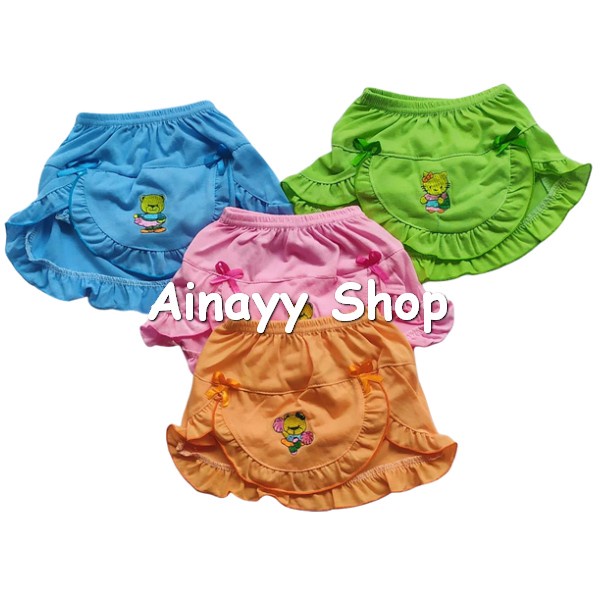 3 Pcs Rok Celana Bayi Warna Murah Lucu ( Usia 3 Bulan -18 Bulan )