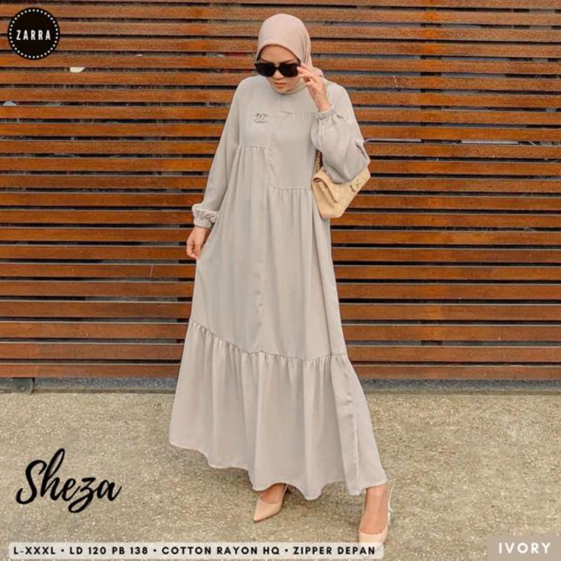 (BISA COD) #JUMBO LD 120 cm# SHEZA DRES WANITA TERBARU BY ZARRA