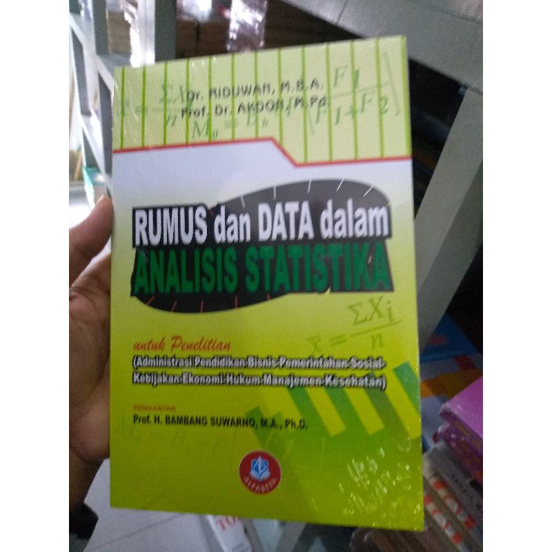 rumus dan data dalam analisis statistika - riduwan & akdon | Shopee