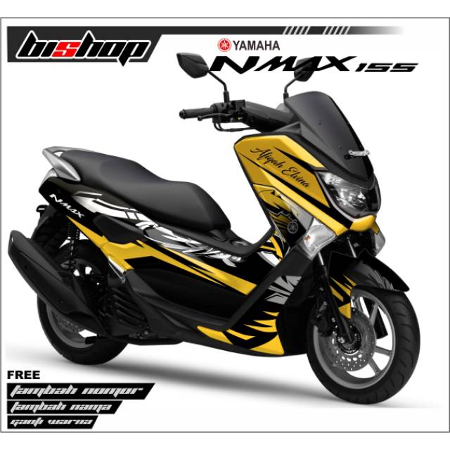 Decal Sticker NMAX Full Body Variasi kuning gold