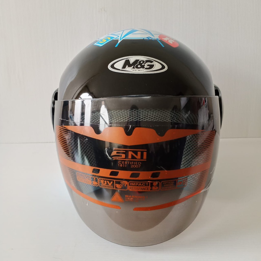 HELM EVOLUTION DORAEMON BLACK HALF FACE MODEL GM EVO