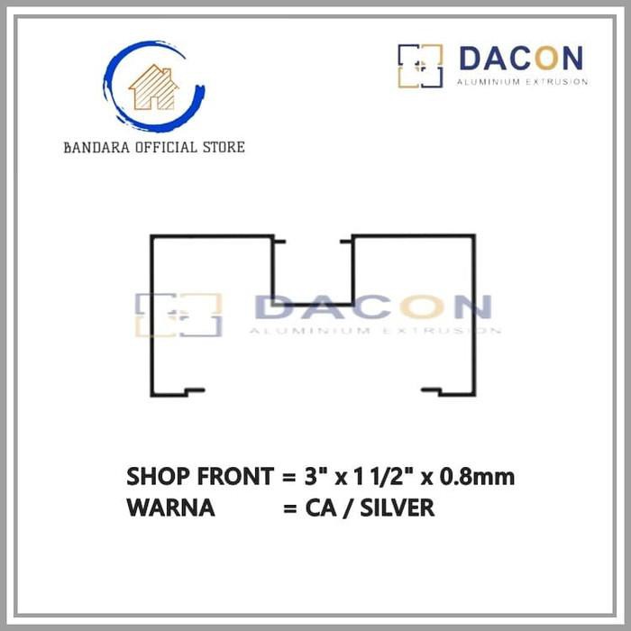 SHOP FRONT 3" x 0.8mm x 6M - KUSEN 0429 CA / Silver last stok