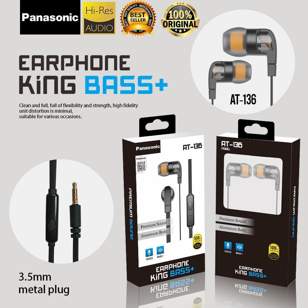 Headset Handsfree panasonic AT-136 King BASS