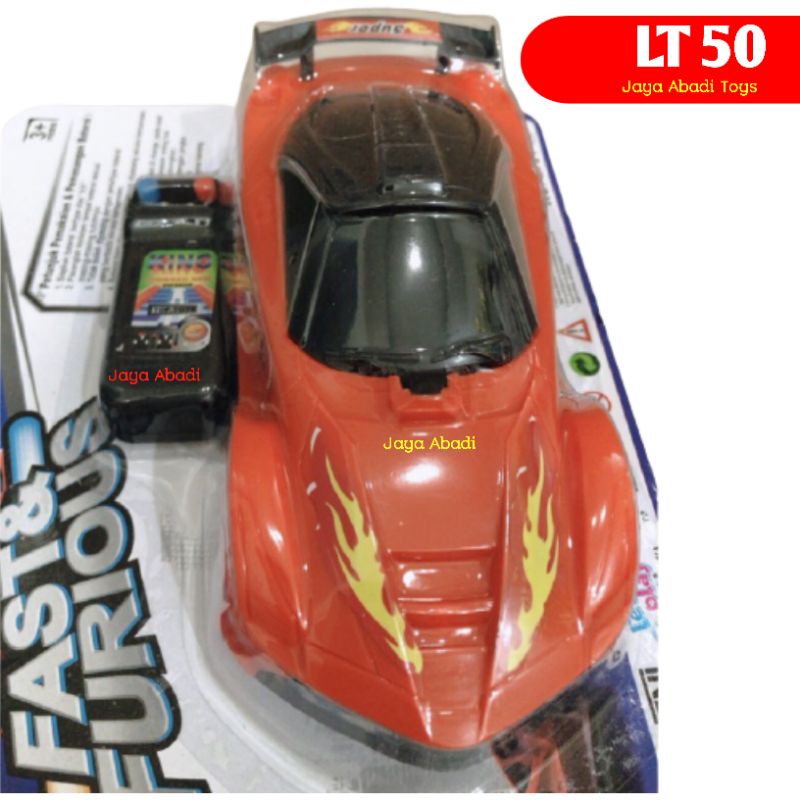 LT 50 - Mainan Mobil Super Car Remot Kabel Fast &amp; Furious LT50