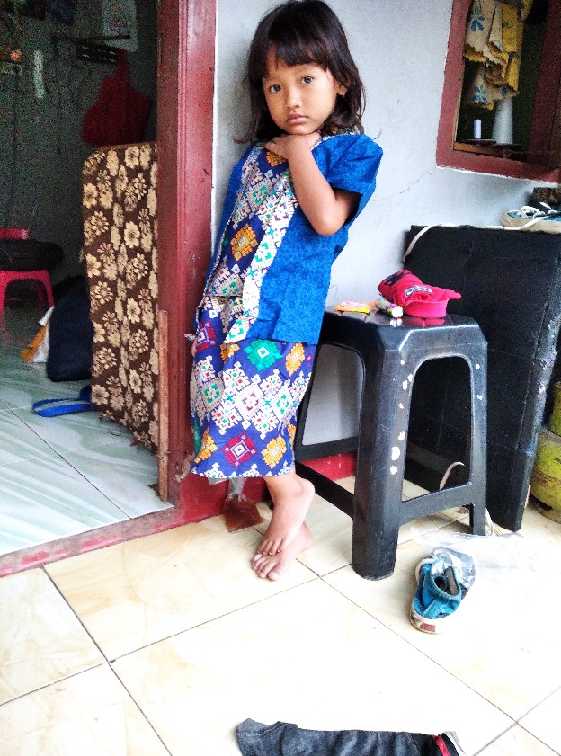 Kebaya Kutubaru Batik Anak