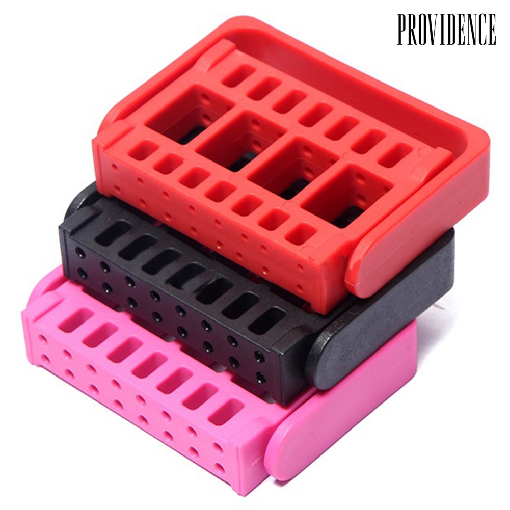 Providence 16 Holes Nail Polishing Drill Bit Holder Sanding Head Display Stand Storage Rack