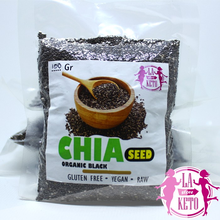 

LA KETO - ORGANIC BLACK CHIA SEEDS @100gr | Original Peru