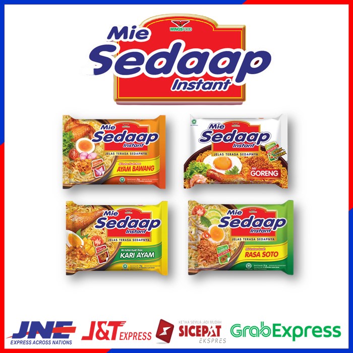 

MIE INSTAN MIE SEDAP GORENG SOTO AYAM BAWANG KARI AYAM (2 PCS)