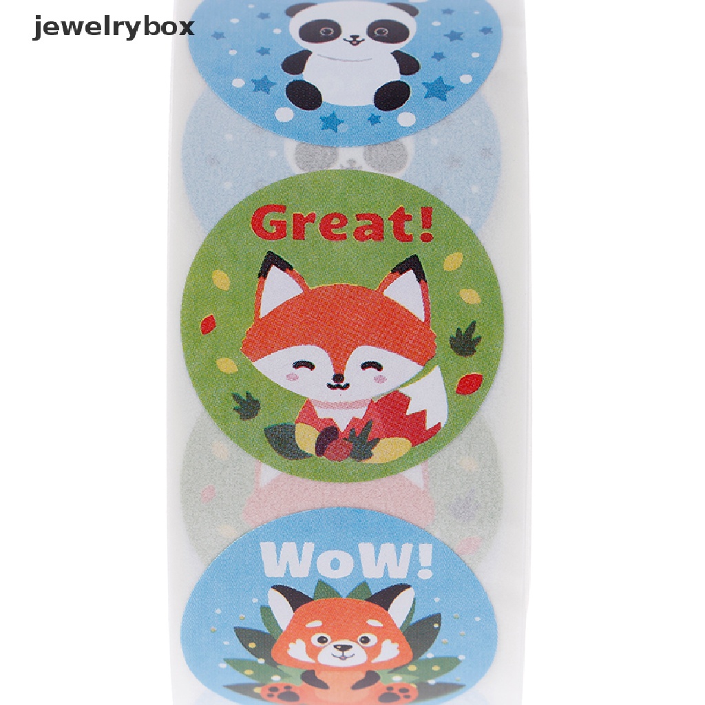 500 Pcs Stiker Motivasi Motif Hewan Untuk Guru