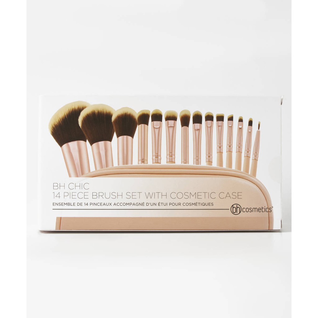 BH Cosmetics Chic 14 Pcs Brush Set Bonus Bag