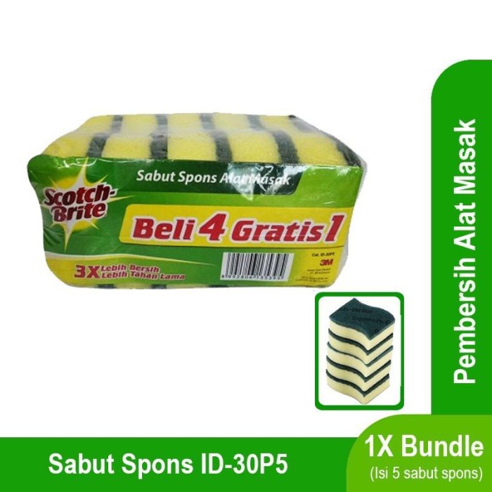 

Scotch Brite ID-30P5 Sabut Spons Cuci Isi 5