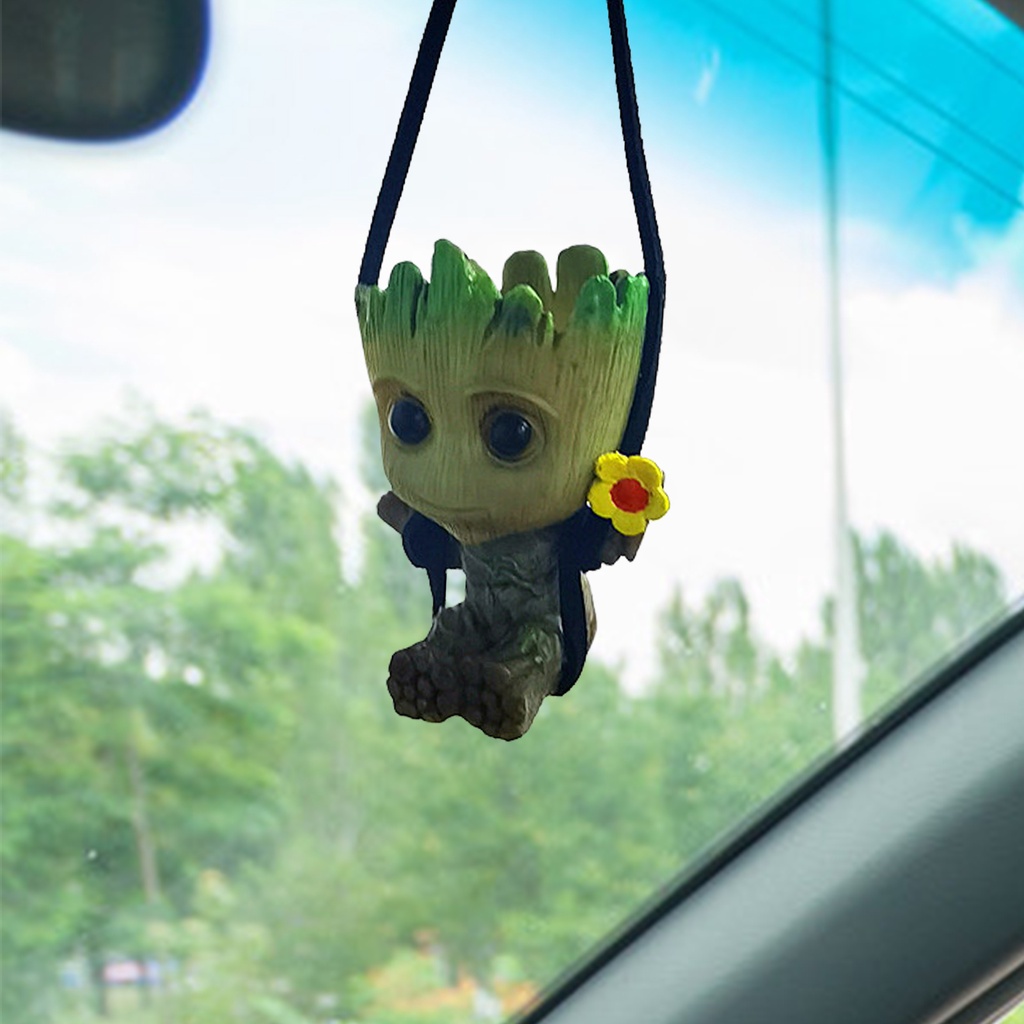 Ornamen Gantung Model Boneka Groot Untuk Spion Tengah Mobil