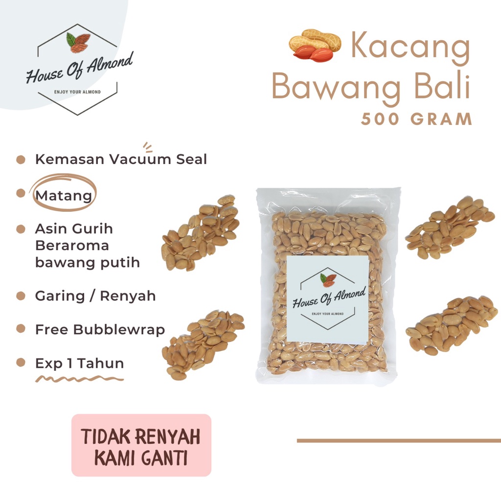 

Kacang Bawang Bali 500gr (Bali Garlic Nut)