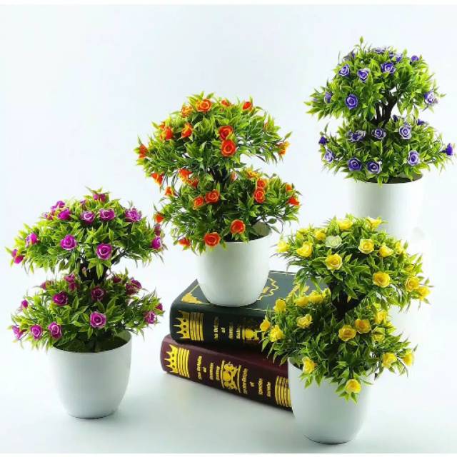 Merry-Pot tanaman hias dekorasi bunga bonsai palsu/ ournamen tanaman hias