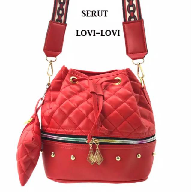 Tas serut Lovi-lovi - fashion wanita import Batam Murah..