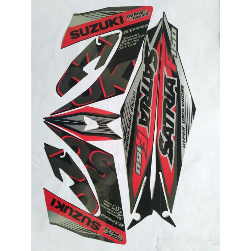striping lis stiker standar ori satria fu 2015 hitam stiker ori satria fu facelift striping satria F