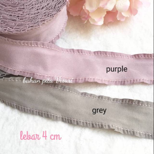 Pita GG Ruffle Jelujur 4 cm per yard (90 cm)