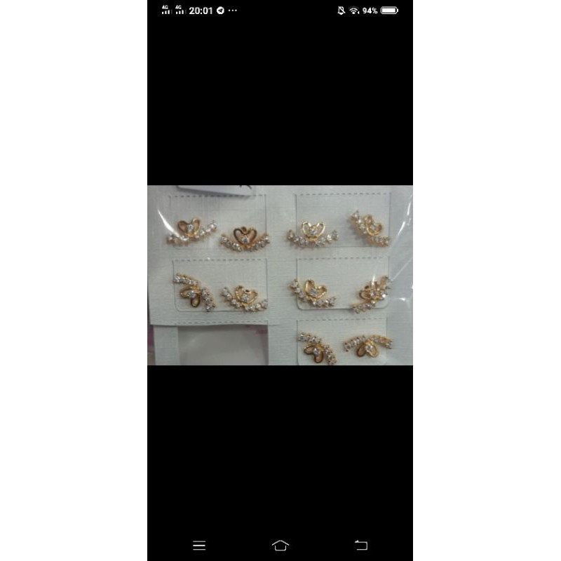 anting tusuk emas sayap anting emas murah giwang tusuk ceplik anting dewasa