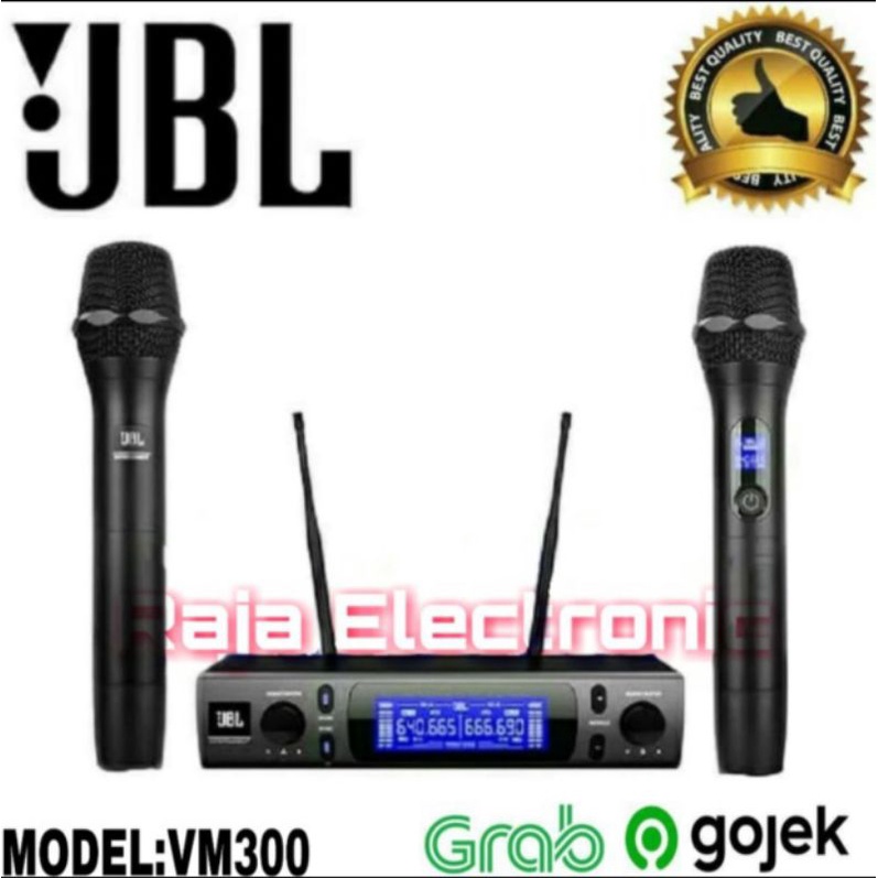 Mic Wireless JBL VM300 Original Handheld JBL VM 300 Garansi 1 Tahun.