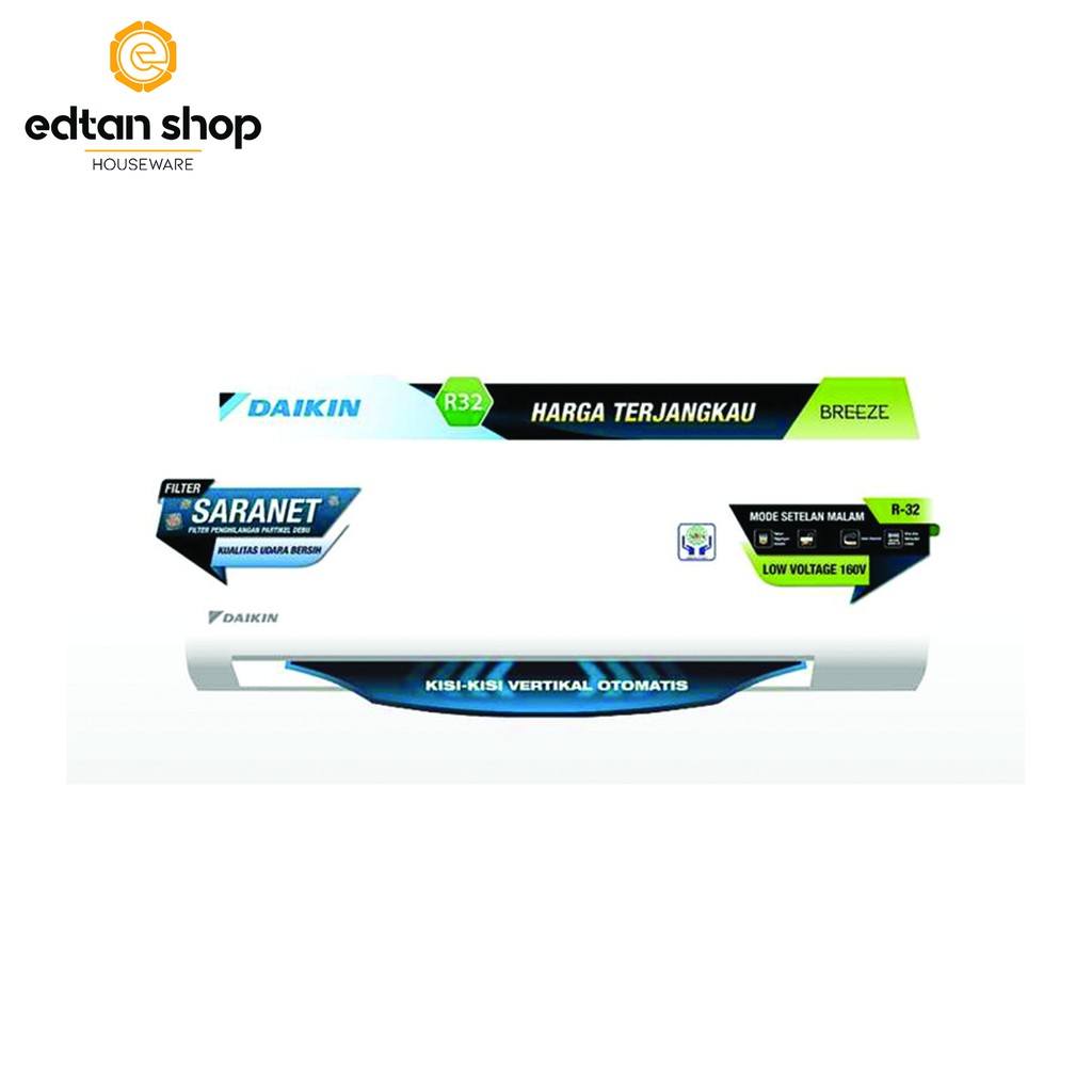 AC Daikin 1 PK FTP25AV14 Standard buatan Malaysia AC Split 1PK Daikin